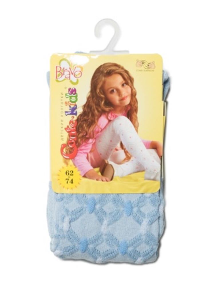 Conte-Kids Bravo #7С-44СП(215) - Cotton Tights For Girls 0/12m.-12/24m.