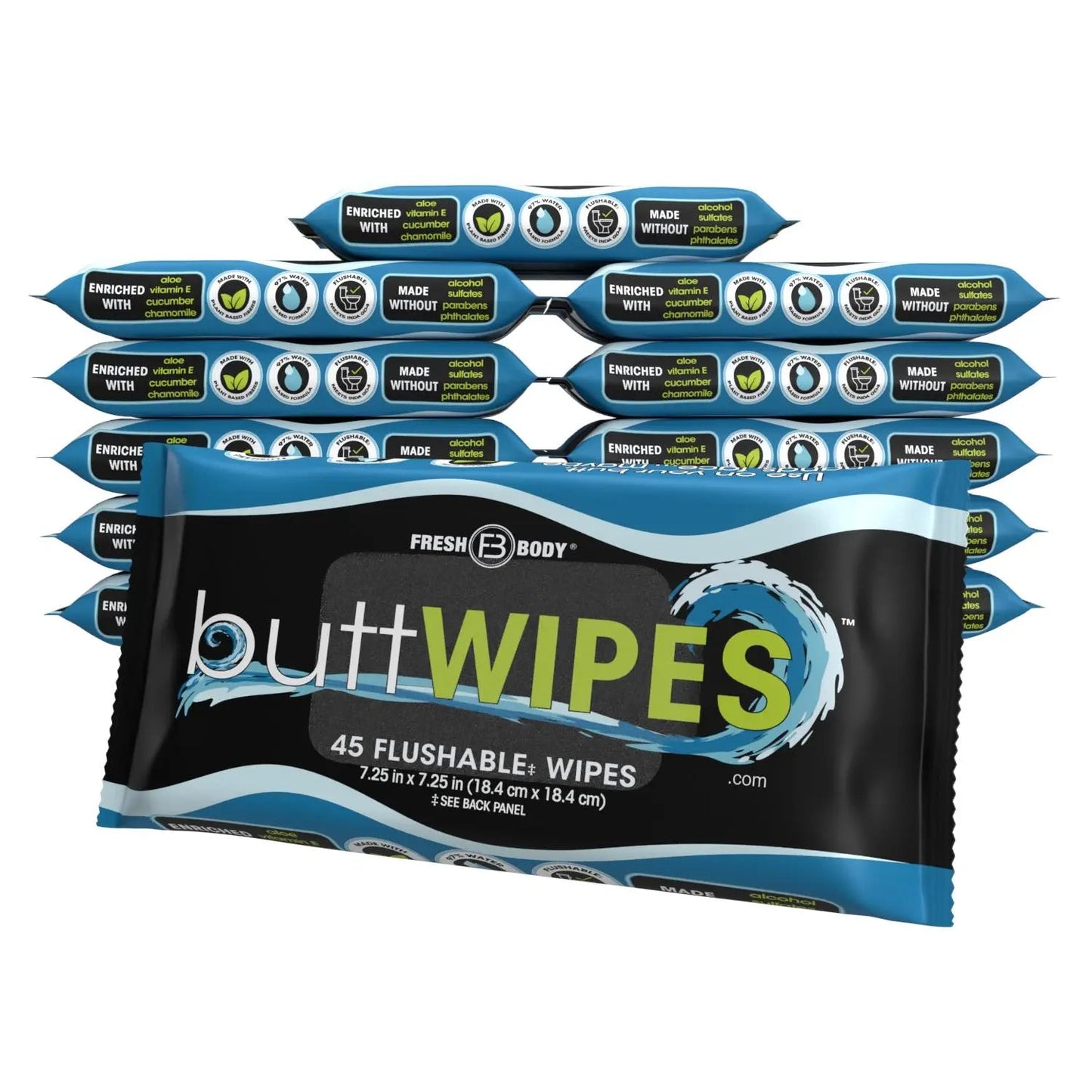 Buttwipes 45ct Flow Pack (select quantity)