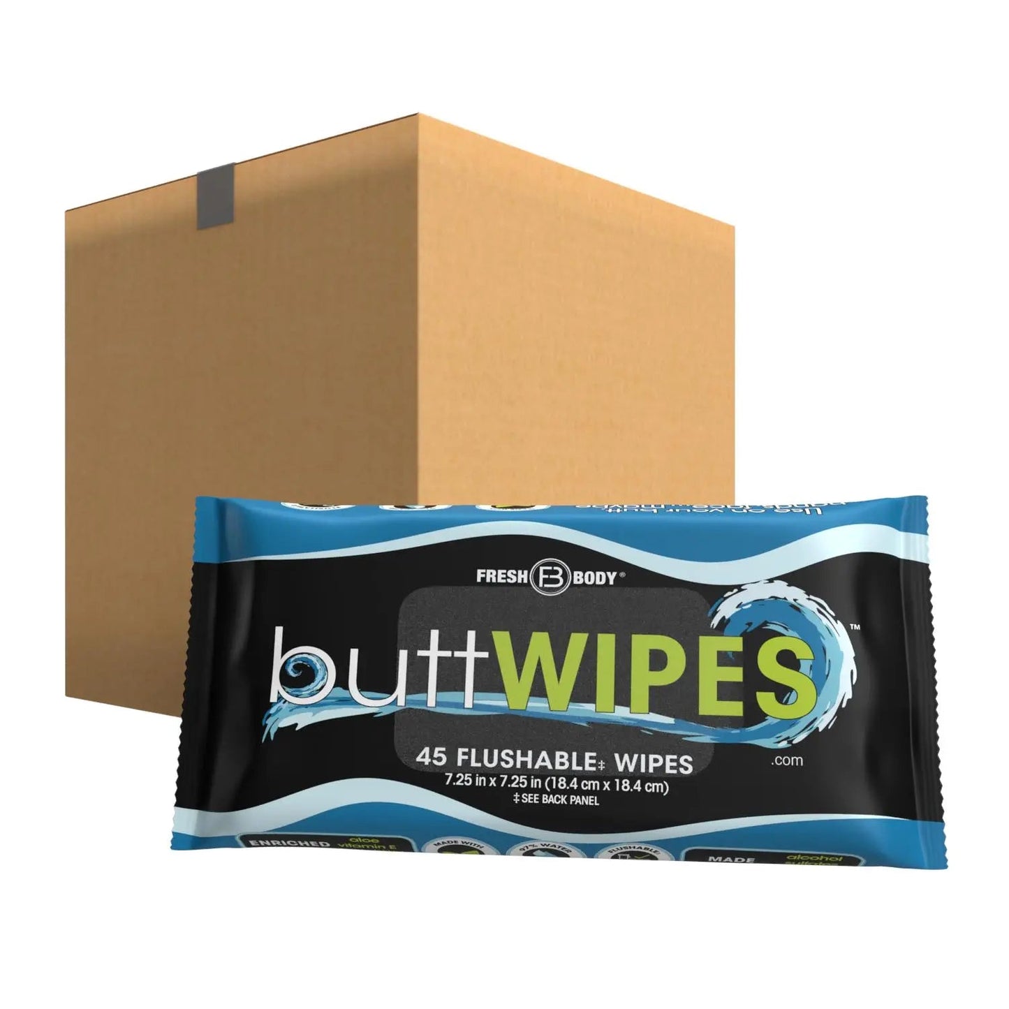Buttwipes 45ct Flow Pack (select quantity)
