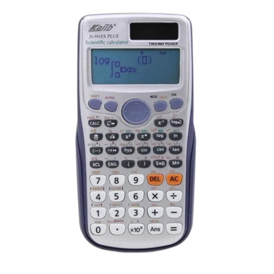 Calculadora Científica Kajib fx-991ES PLUS (energía dual)