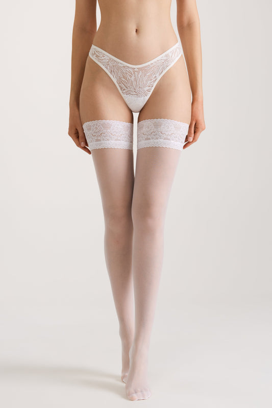 Stockings Conte Class 40 Den - Silicone Lace Top