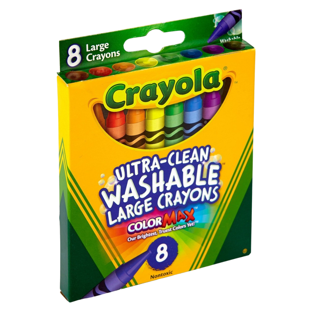 Crayola Ultra-Clean Washable Large Crayons (8 pack)