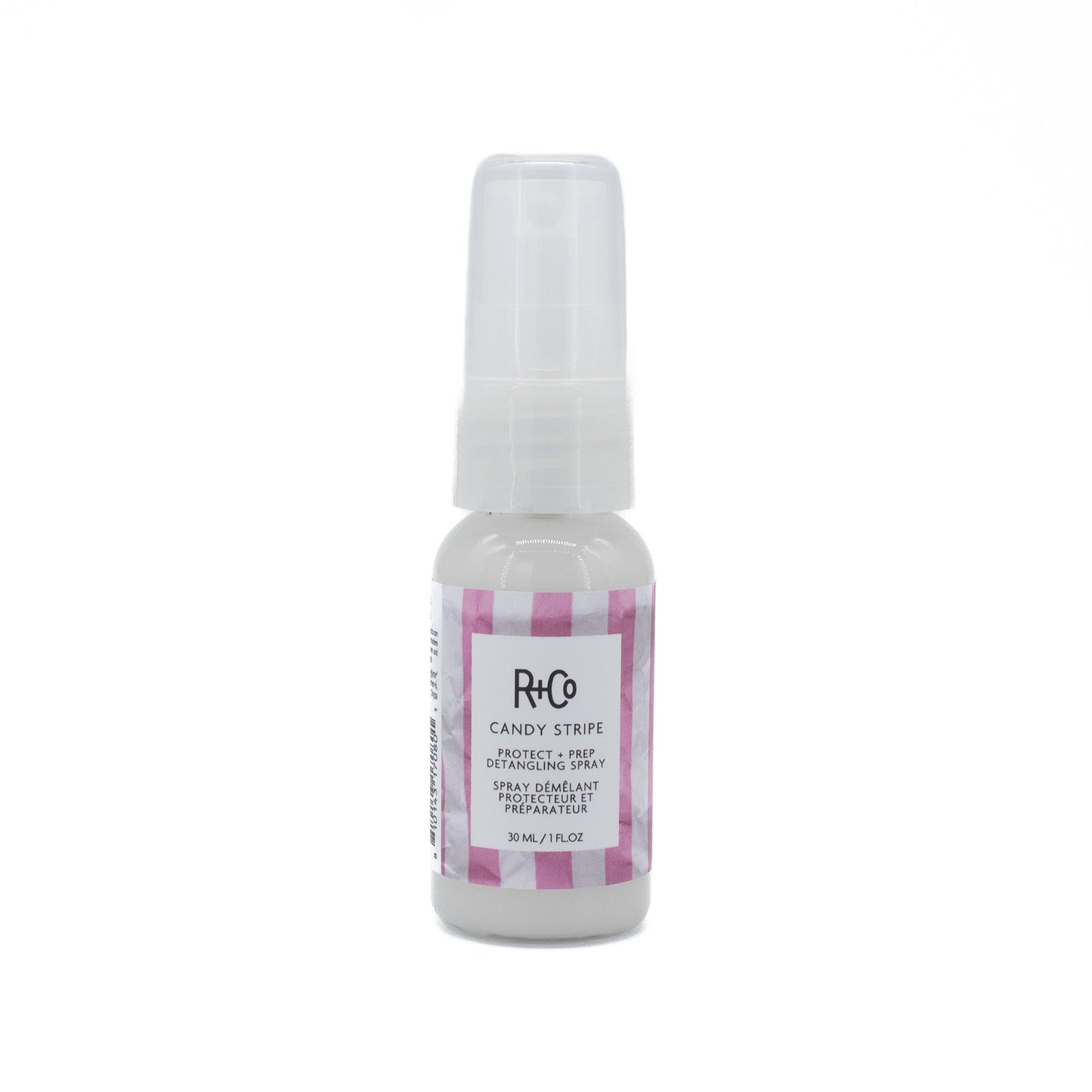 R+Co Candy Stripe Protect + Prep Detangling Spray 1oz - New