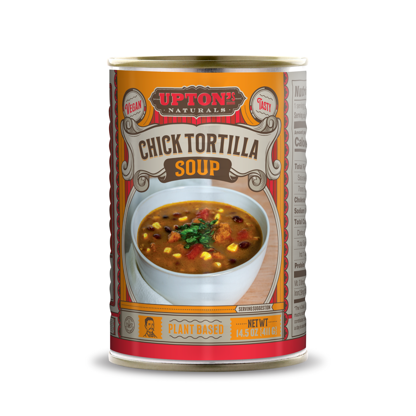 Upton's Naturals: Vegan Chick'n Tortilla Soup (Pack of 8 x 14.5 oz)