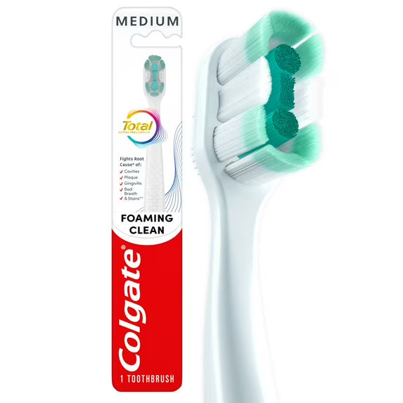 Total Active Prevention Foaming Clean Medium Toothbrush