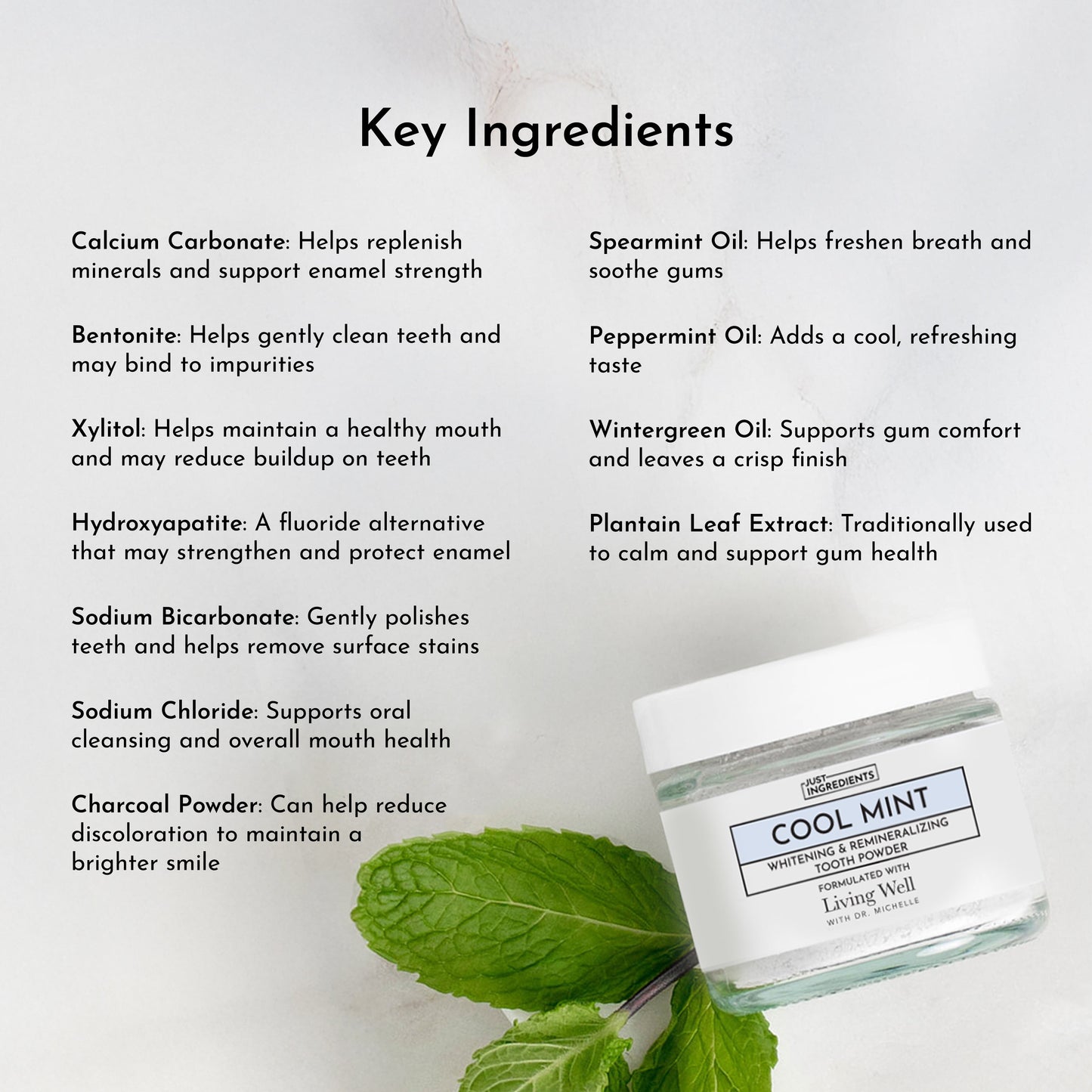 Whitening Remineralizing Tooth Powder (Mint)