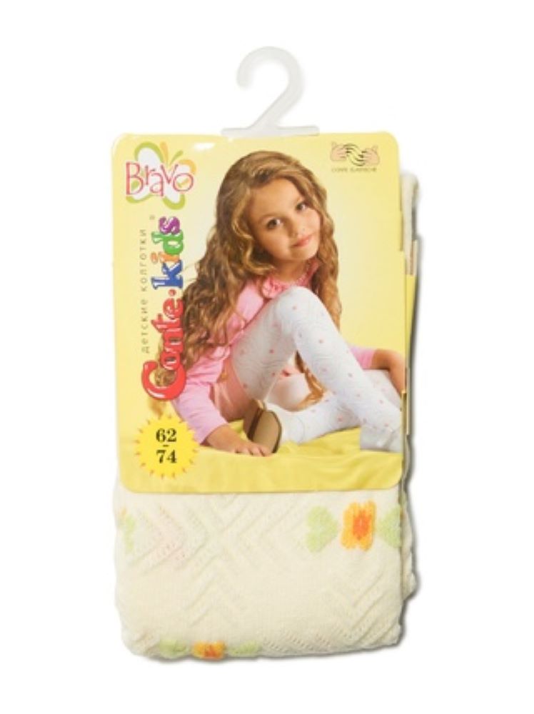 Conte-Kids Bravo #7С-44СП(216) - Cotton Tights For Girls 0/12m.-12/24m.
