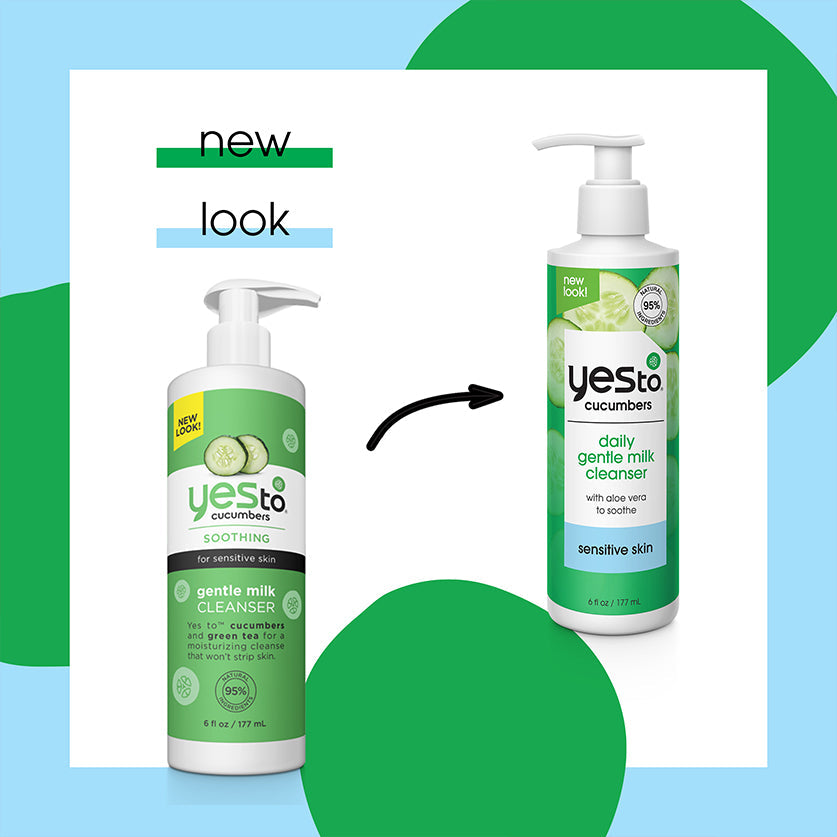 cucumbers daily gentle milk cleanser with aloe vera to soothe sensitive skin
