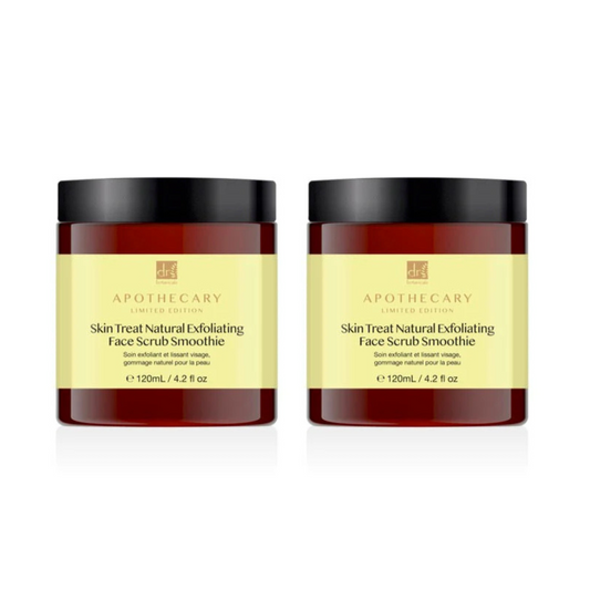 Dr Botanicals Skin Treat Natural Exfoliating Face Scrub Smoothie 120ml Twin Value Savings Pack
