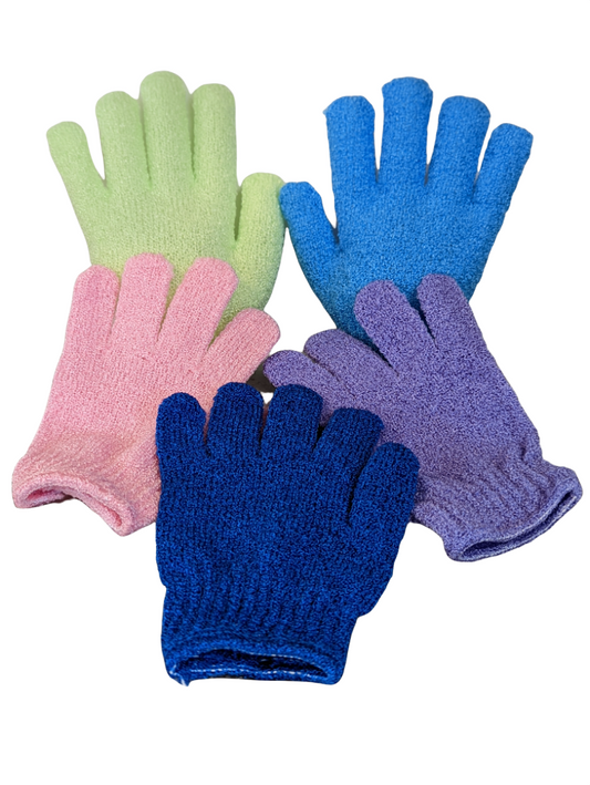 Nylon Exfoliating Shower Gloves