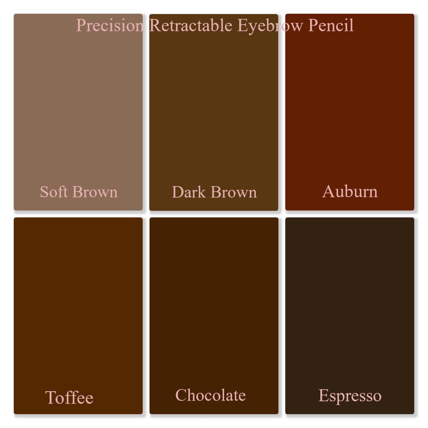 MOST LOVED! MICRO-TIP RETRACTABLE BROW PENCIL, WATERPROOF (6 Shades)