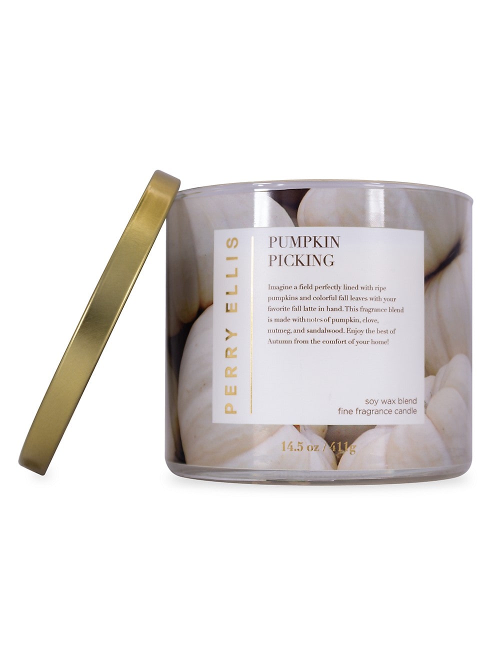 Pumpkin Picking 3 Wick Candle by Perry Ellis