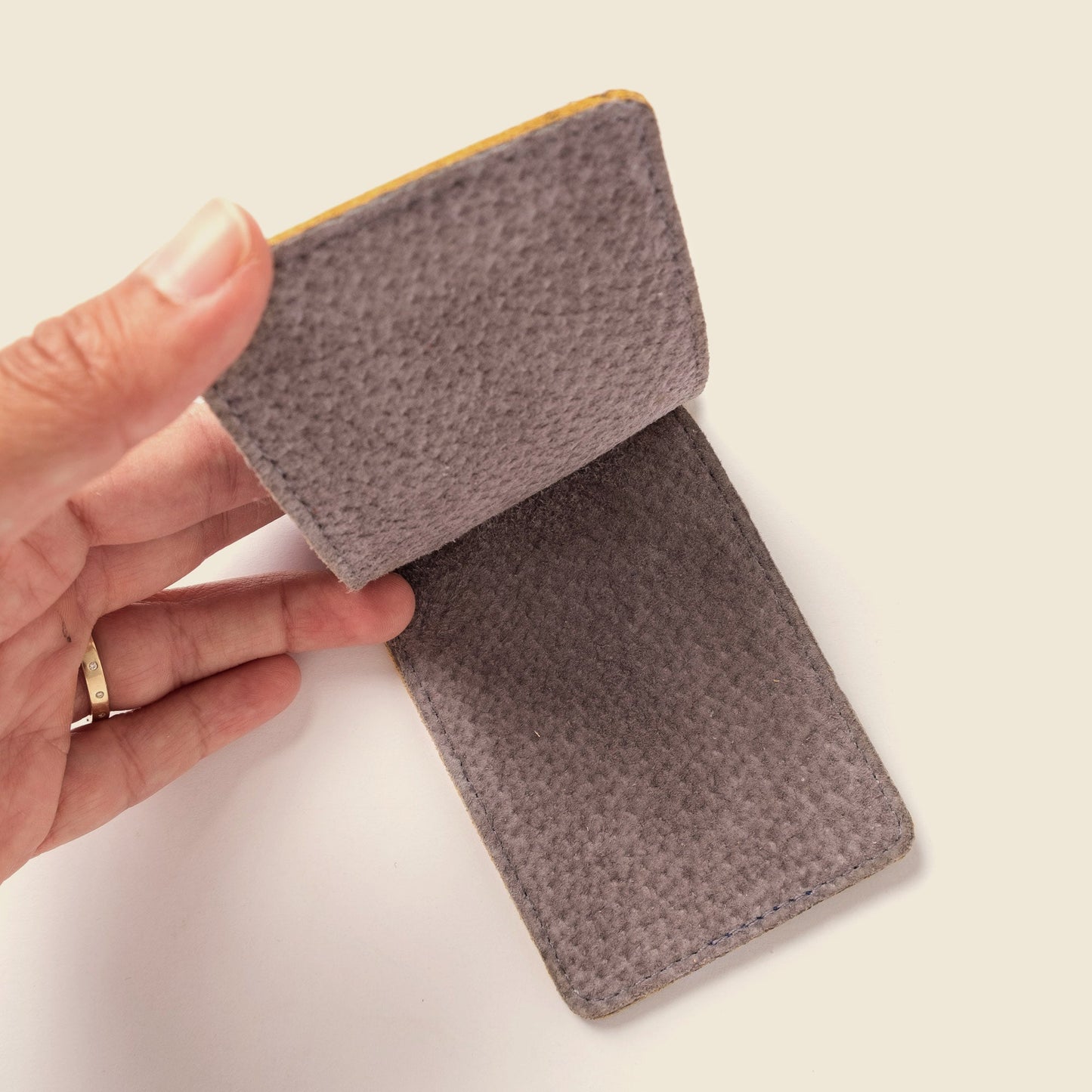 Money Clip Wallet - Mustard Yellow