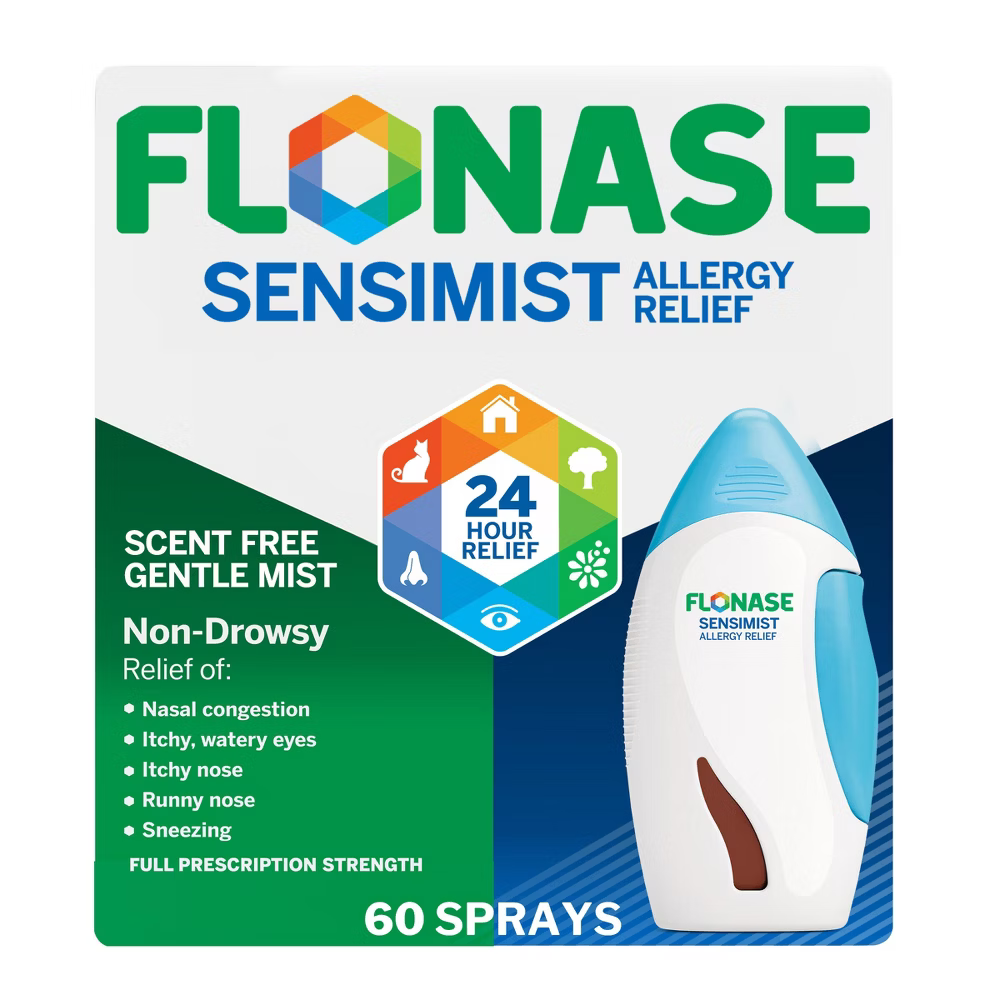Flonase Sensimist Allergy Relief Nasal Spray (27.5 mcg, 60 Sprays)