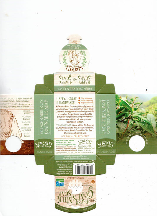 Goat's Milk Soap – French Green Clay