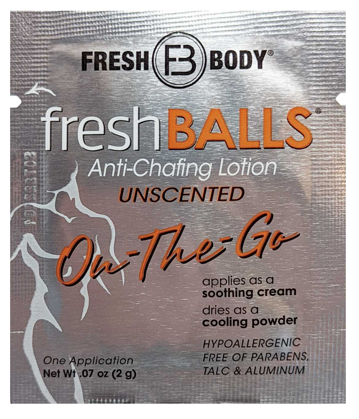 Fresh Balls "On-The-Go" Lotion Packets for Men (Unscented)