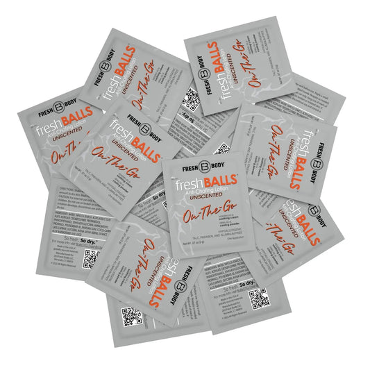 Fresh Balls "On-The-Go" Lotion Packets for Men (Unscented)