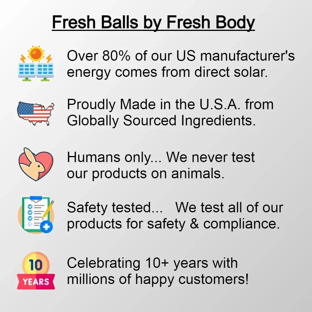 Fresh Balls "On-The-Go" Lotion Packets for Men (Unscented)