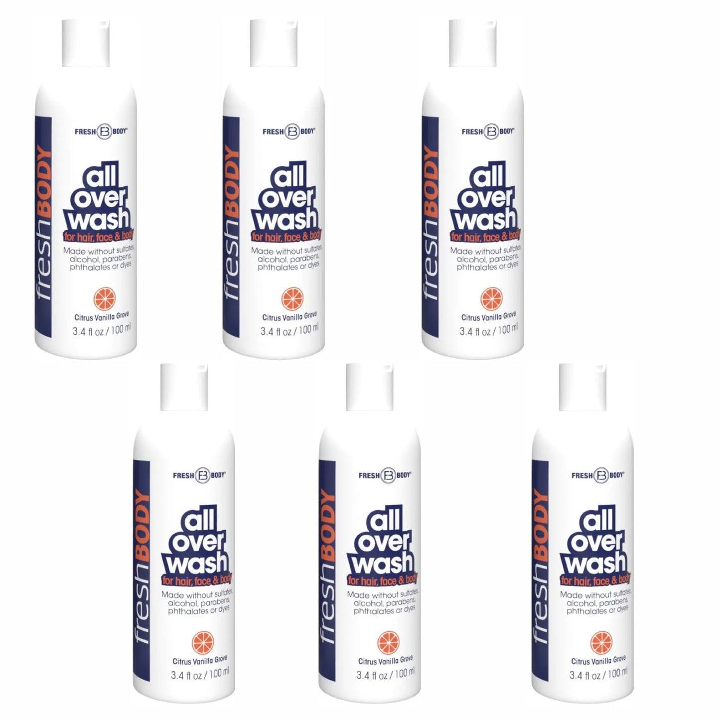 Fresh Bodywash All Over Wash - Citrus Vanilla Grove - 3.4 fl oz Travel Size