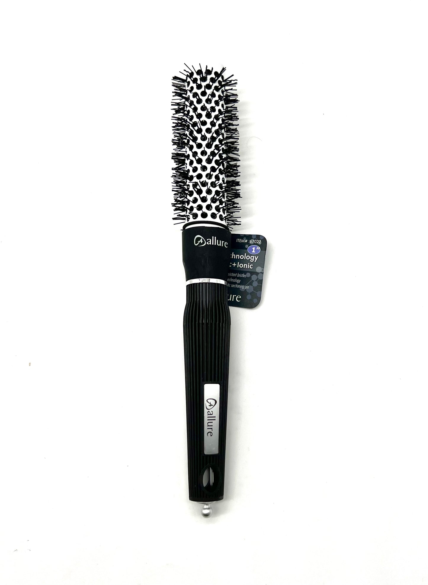 Allure Ceramic Ionic Nanotech Round Hair Brush 1" (25 mm) New