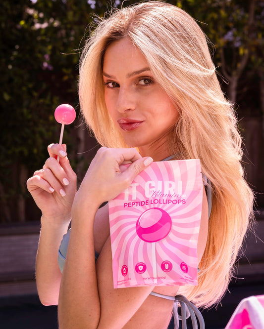 It Girl Beauty Lollipops - Collagen Peptides & Vitamin C Healthy Candy for Skin, Hair, Nails