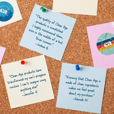 Clean Age Sandalwood AHA Deodorant + Body Spray for Teens 4 fl oz - New