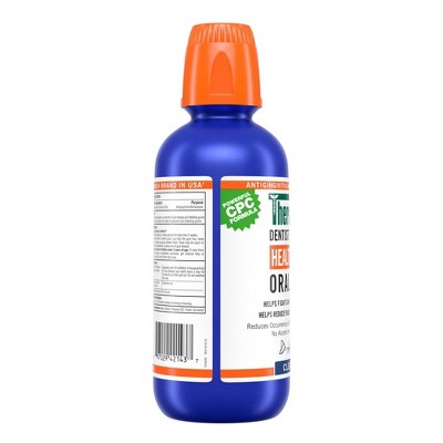 TheraBreath Healthy Gums Mouthwash Antigingivitis Clean Mint 16 fl oz - Imperfect Container