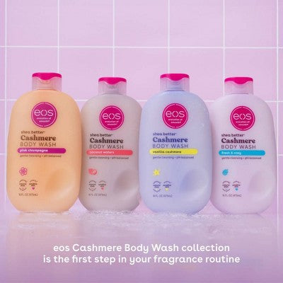 eos Shea Better Cashmere Body Wash Pink Champagne 16 fl oz - New