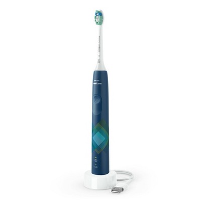Philips Sonicare 4100 Plaque Control Rechargeable Electric Toothbrush HX3689/22 Navy - Imperfect Box
