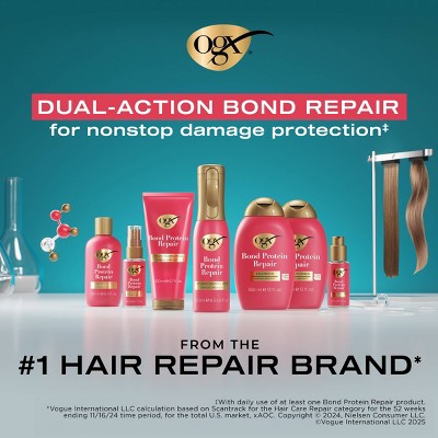 OGX Repair & Protect Bond Protein Repair 450F Heat Protectant Spray 6.5 fl. oz - Imperfect Container