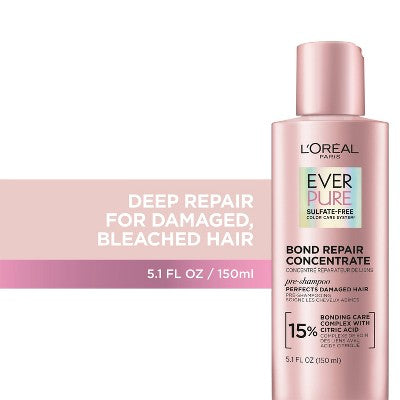 L'Oreal Paris EverPure Sulfate Free Bond Repair Pre Shampoo Treatment 5.1 fl oz - New