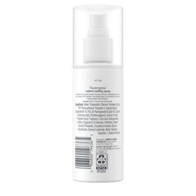 Neutrogena Healthy Skin Radiant Makeup Setting Spray with Antioxidants & Peptides 3.4 fl oz - Imperfect Container