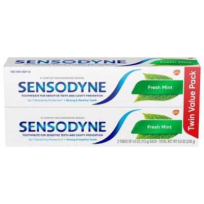 Sensodyne Fresh Mint Sensitivity Protection 2pk Toothpaste - New