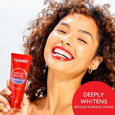 Colgate Optic White Adv Whitening Toothpaste Icy Fresh 3.2oz/3pk - Imperfect Box