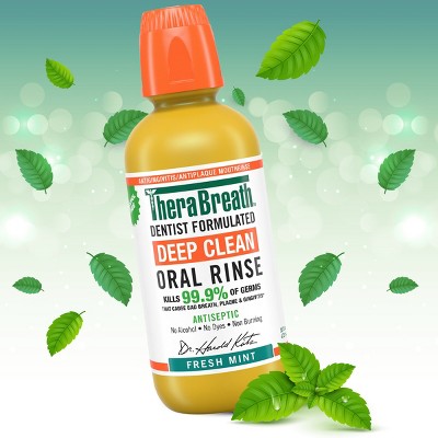 TheraBreath Deep Clean Mouthwash Fresh Mint 16 fl oz - New