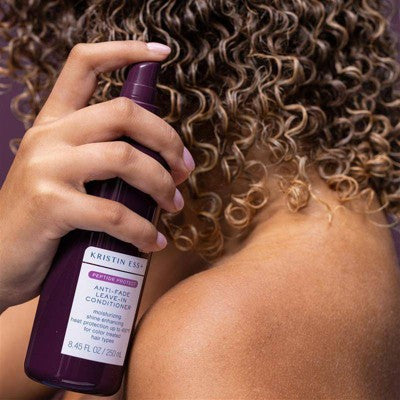 Kristin Ess+ Color Safe Leave-In Conditioner & Heat Protectant Sulfate-Free UV Color Shield & Peptide Technology 8.45 fl oz - Imperfect Container