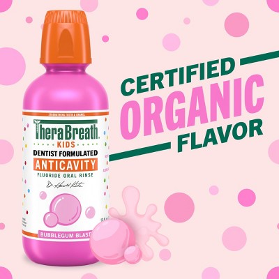 TheraBreath Kids Bubble Gum Mouthwash 10oz - New