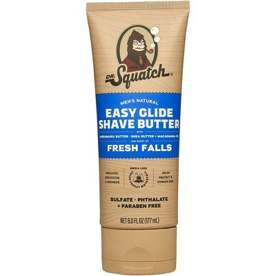 DR. SQUATCH Men's Natural Shave Butter Fresh Falls 6 fl oz - Imperfect Container