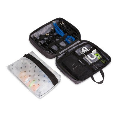 SWISSGEAR Toiletry Tech Kit Dark Gray Heather - New