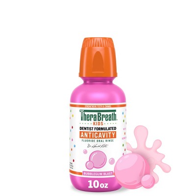 TheraBreath Kids Bubble Gum Mouthwash 10oz - New