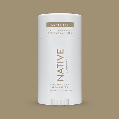 Native Sensitive Solid Deodorant for Men & Women Sandalwood & Shea 2.65oz - New