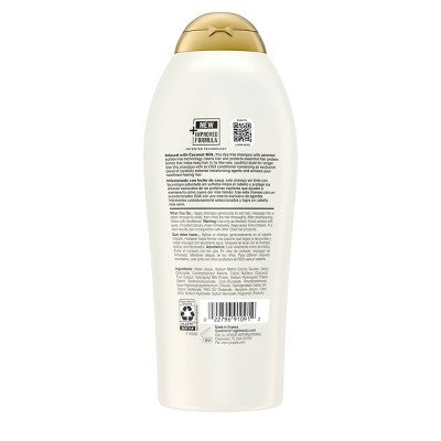 OGX Nourishing Coconut Milk Moisturizing Shampoo for Strong & Healthy Hair 25.4 fl oz - New