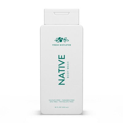 Native Sulfate Free Limited Edition Holiday Body Wash Fresh Mistletoe 18 fl oz - New