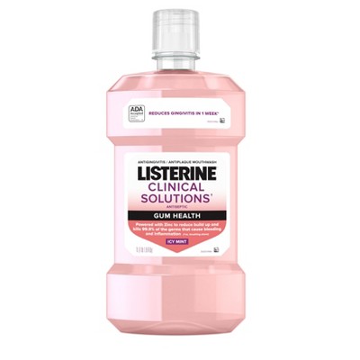 Listerine Clinical Solutions Gum Health Mouthwash for Antigingivitis and Antiplaque 1L - New