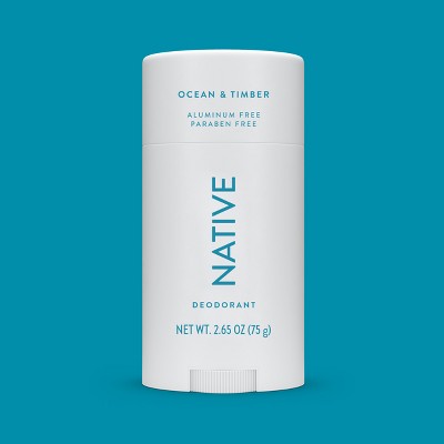 Native Solid Deodorant for Men & Women Ocean & Timber Aluminum-Free 2.65oz - New