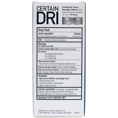 Certain Dri Extra Strength Solid Antiperspirants and Deodorant Powder Fresh -1.7 oz. - Imperfect Box