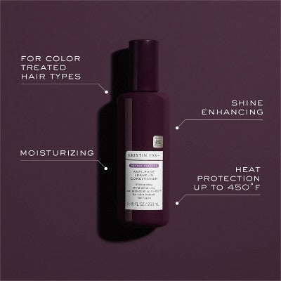 Kristin Ess+ Color Safe Leave-In Conditioner & Heat Protectant Sulfate-Free UV Color Shield & Peptide Technology 8.45 fl oz - Imperfect Container