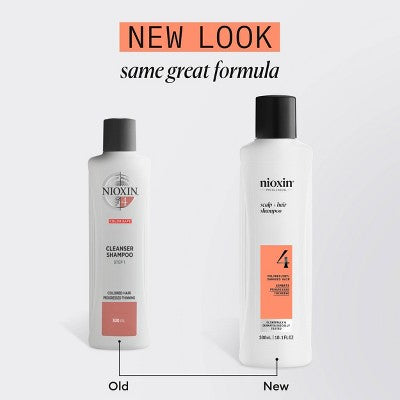 Nioxin System 4 Shampoo Cleanser 10.1 fl oz - Imperfect Container