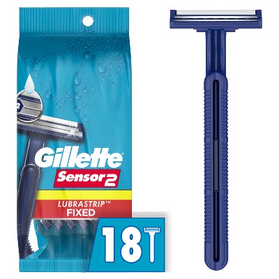 Gillette Sensor2 Base Fixed Head Men's Disposable Razors 18ct - Imperfect Box