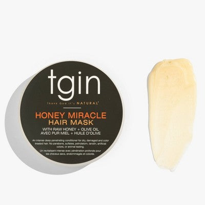 TGIN Honey Miracle Hair Mask with Raw Honey + Olive Oil Deep Conditioner 12 fl oz - Imperfect Container